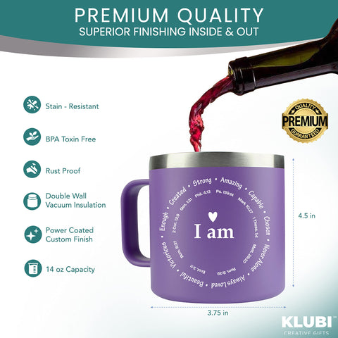 KLUBI Taza libre de BPA, uso diario seguro.