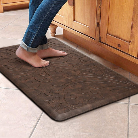 KMAT alfombra de cocina amortiguada para confort prolongado al cocinar