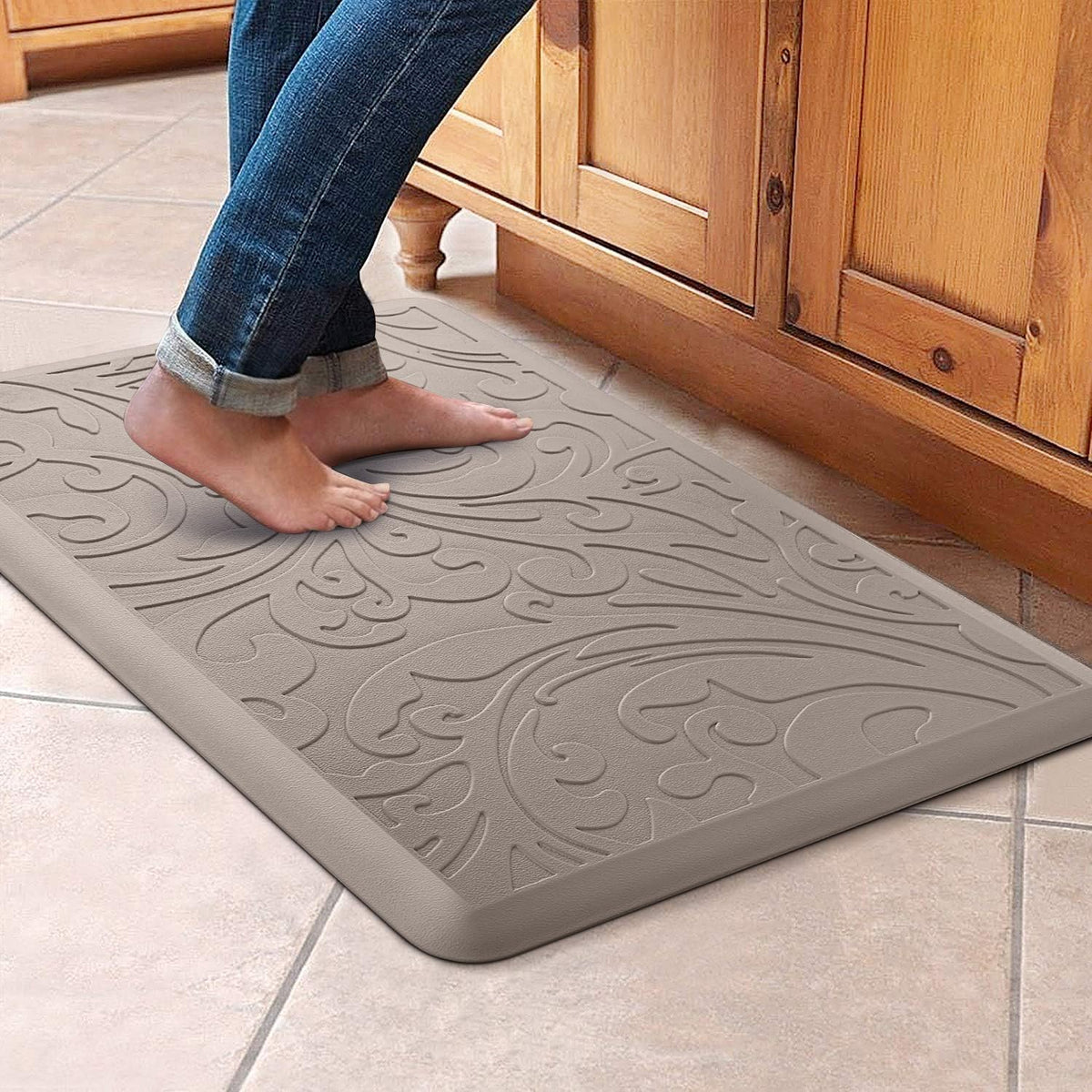 KMAT alfombra de cocina amortiguada general, comodidad al estar de pie.