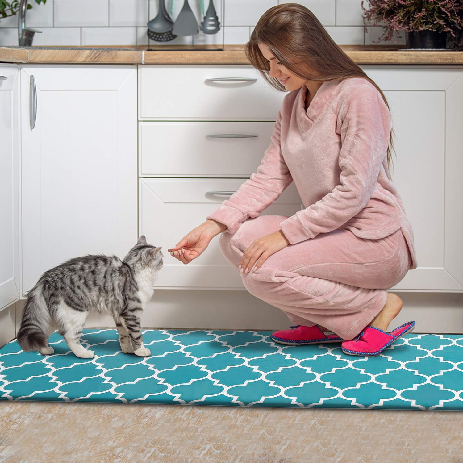 KMAT alfombra impermeable, perfecta para áreas mojadas de la cocina