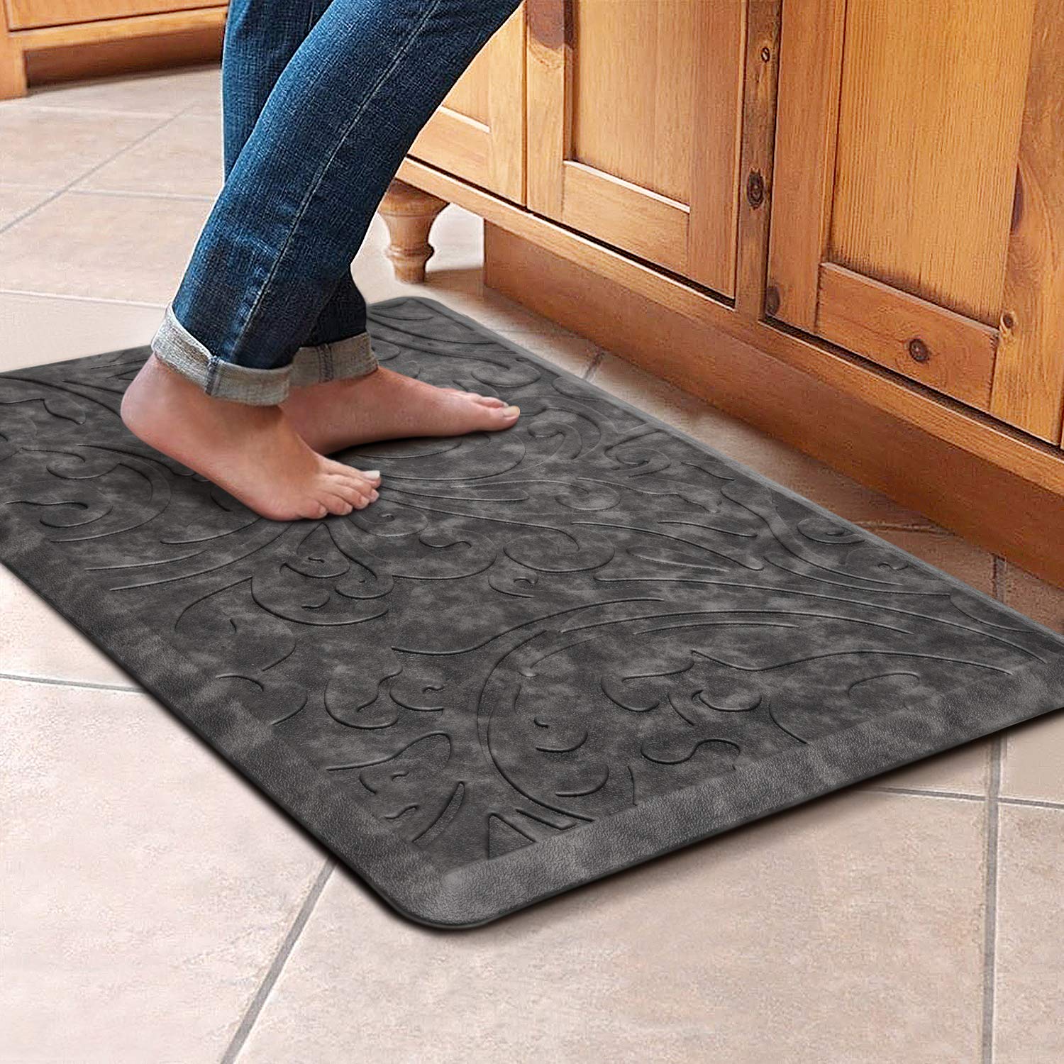 KMAT alfombra cocina antifatiga con textura para mayor comodidad al cocinar