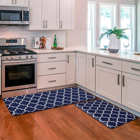 KMAT alfombras de cocina: dos piezas rectangulares para mayor comodidad.