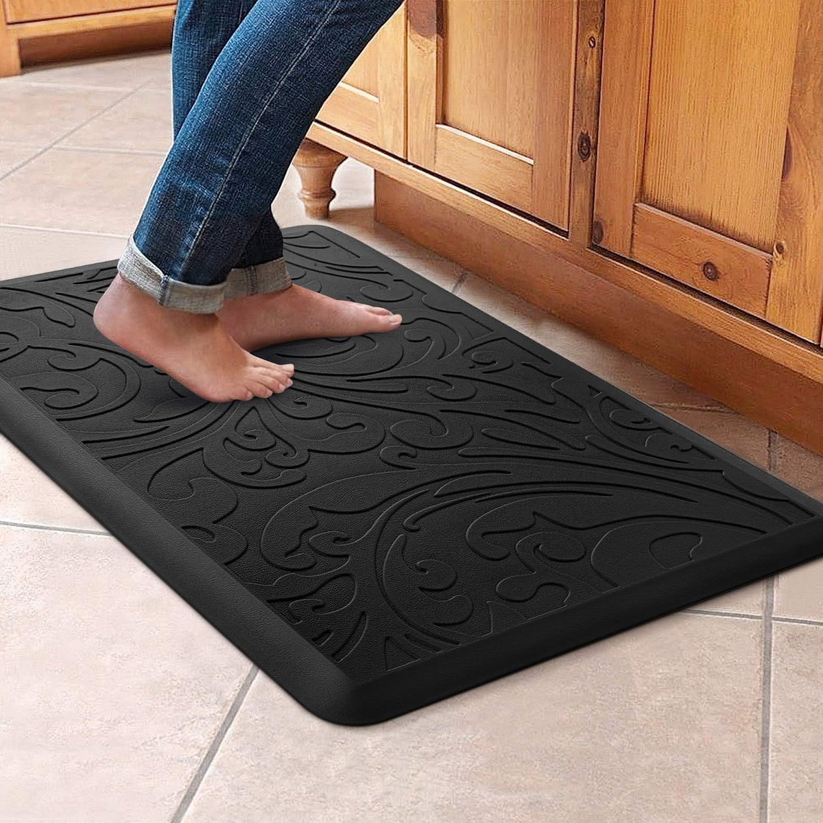 KMAT alfombrilla cocina anti-fatiga con acolchado para jornadas largas