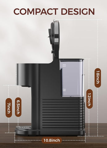 Diseño compacto y eficiente de la cafetera Kndko.