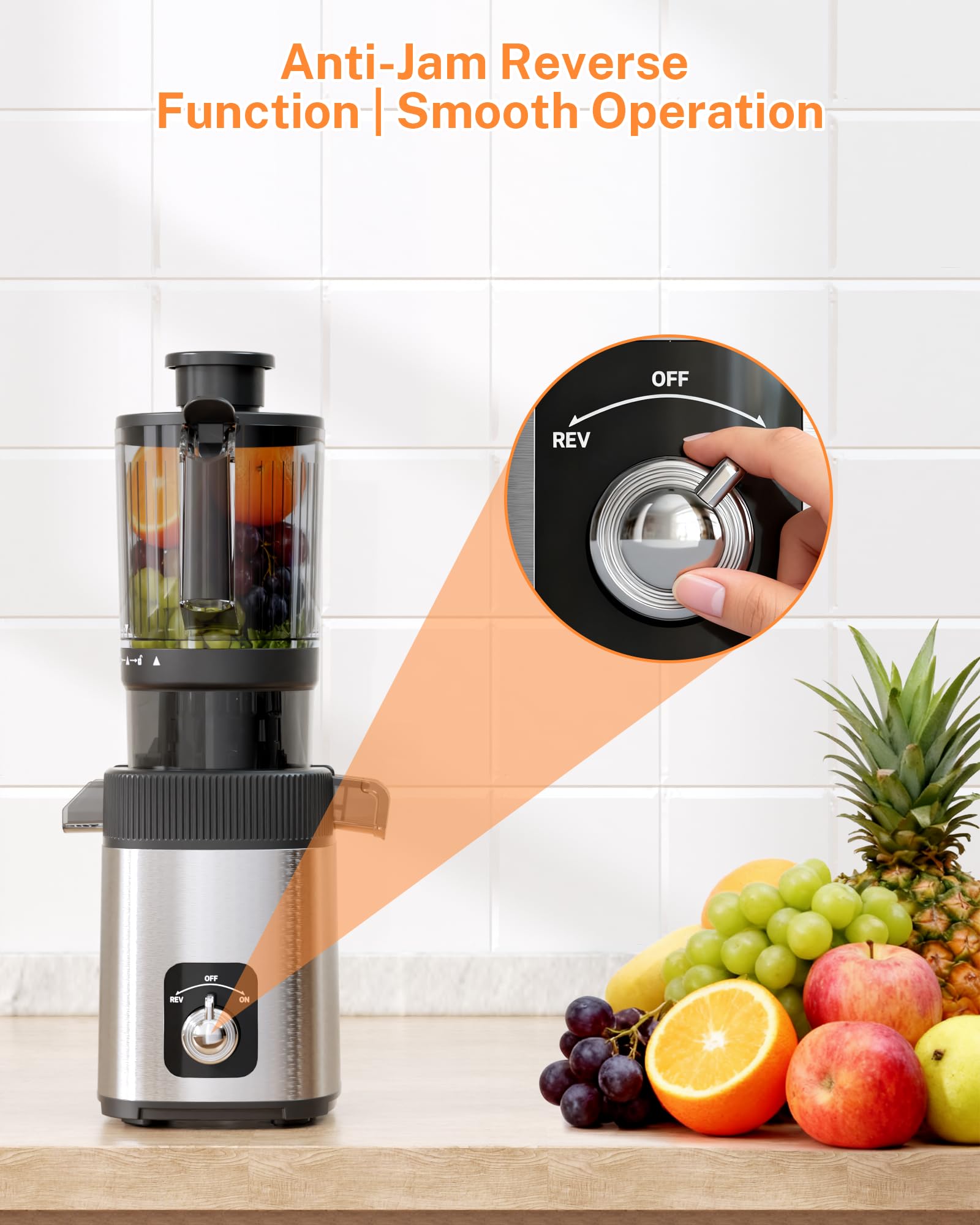 Licuadora Kndko con motor DC de 200 vatios ofrece jugos consistentes
