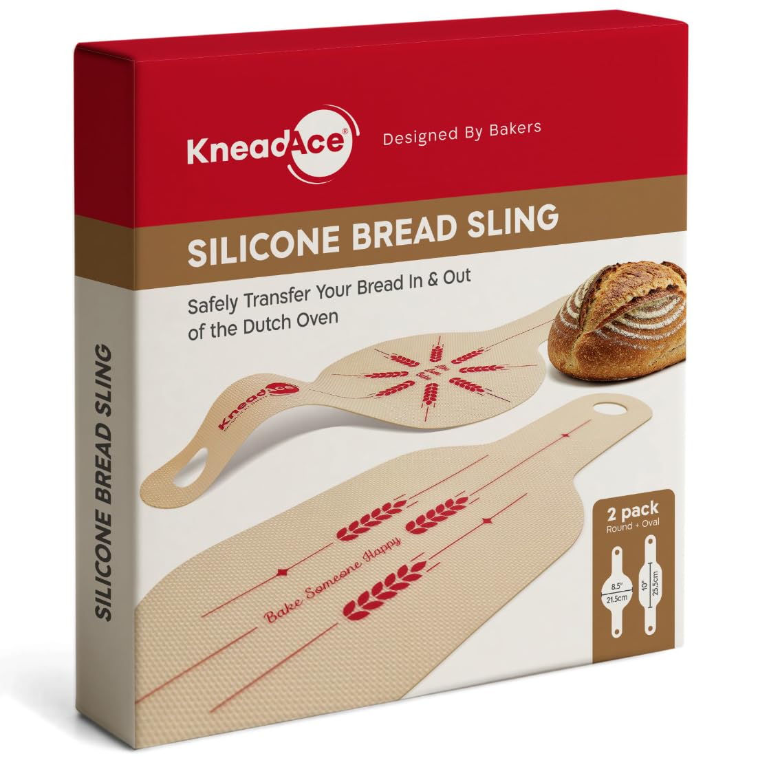 KneadAce correa pan ovalada facilita transferencia estable de masa