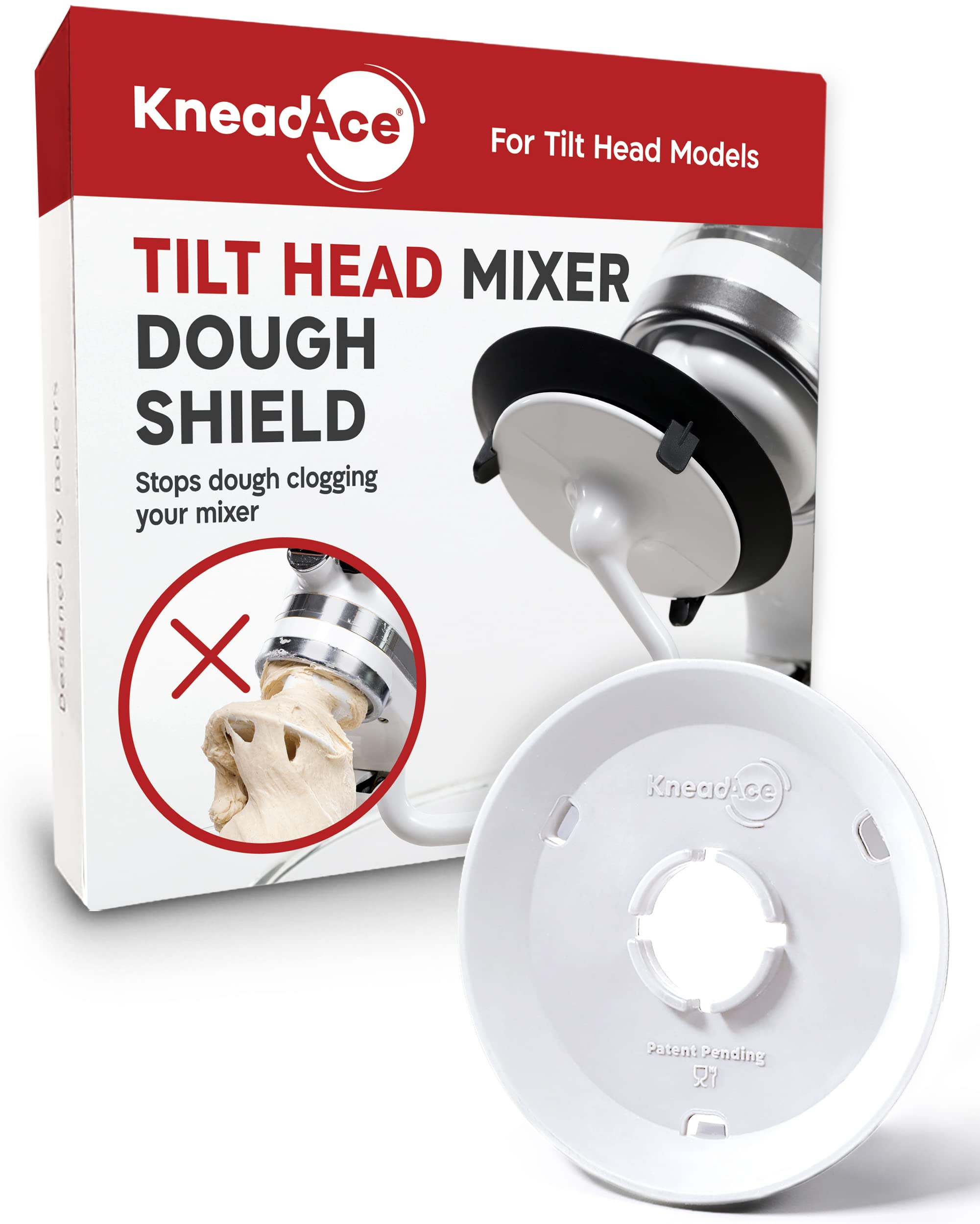 KneadAce protector-gancho-masa-kitchenaid mantiene la masa en el cuenco para un amasado limpio