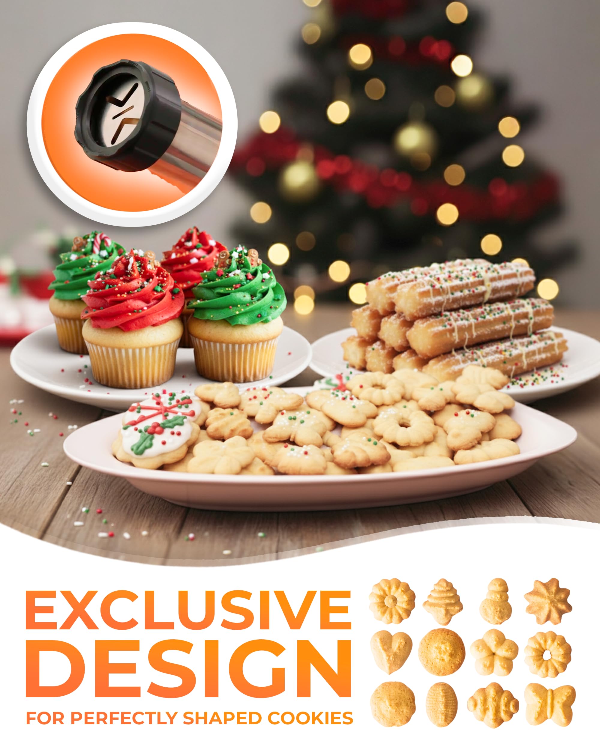 KneadEat, boquillas 48 para decorar galletas y pasteles.