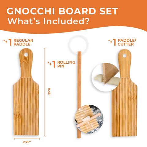 KneadEat Espátula gnocchi con borde: corte preciso para porciones consistentes