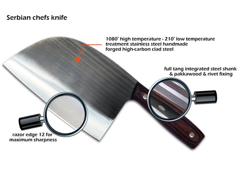 Cuchillo KNIFAST de acero al carbono para cortes precisos en carne y verdura.