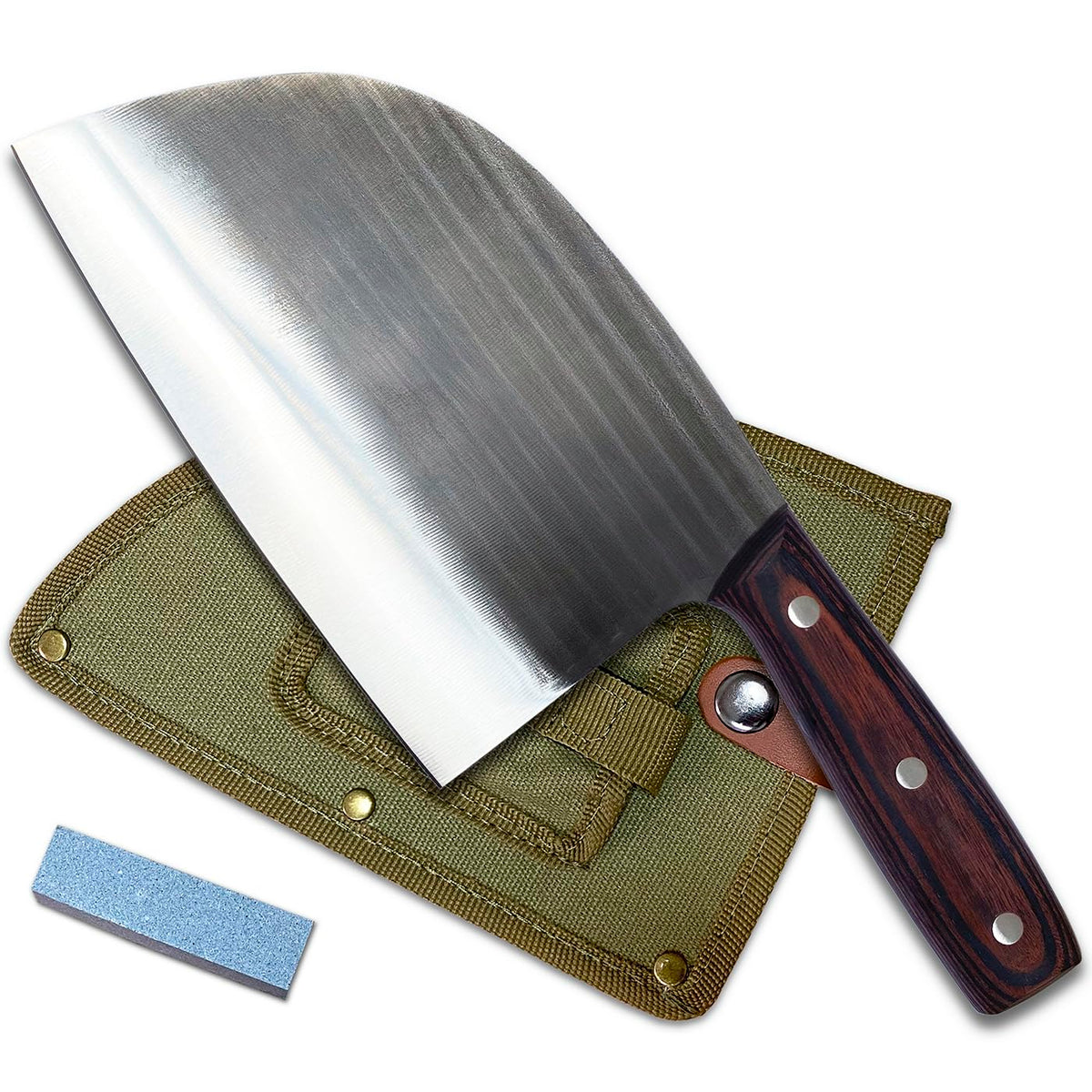 Cuchillo KNIFAST serbio forjado con mango de madera listo para uso diario.