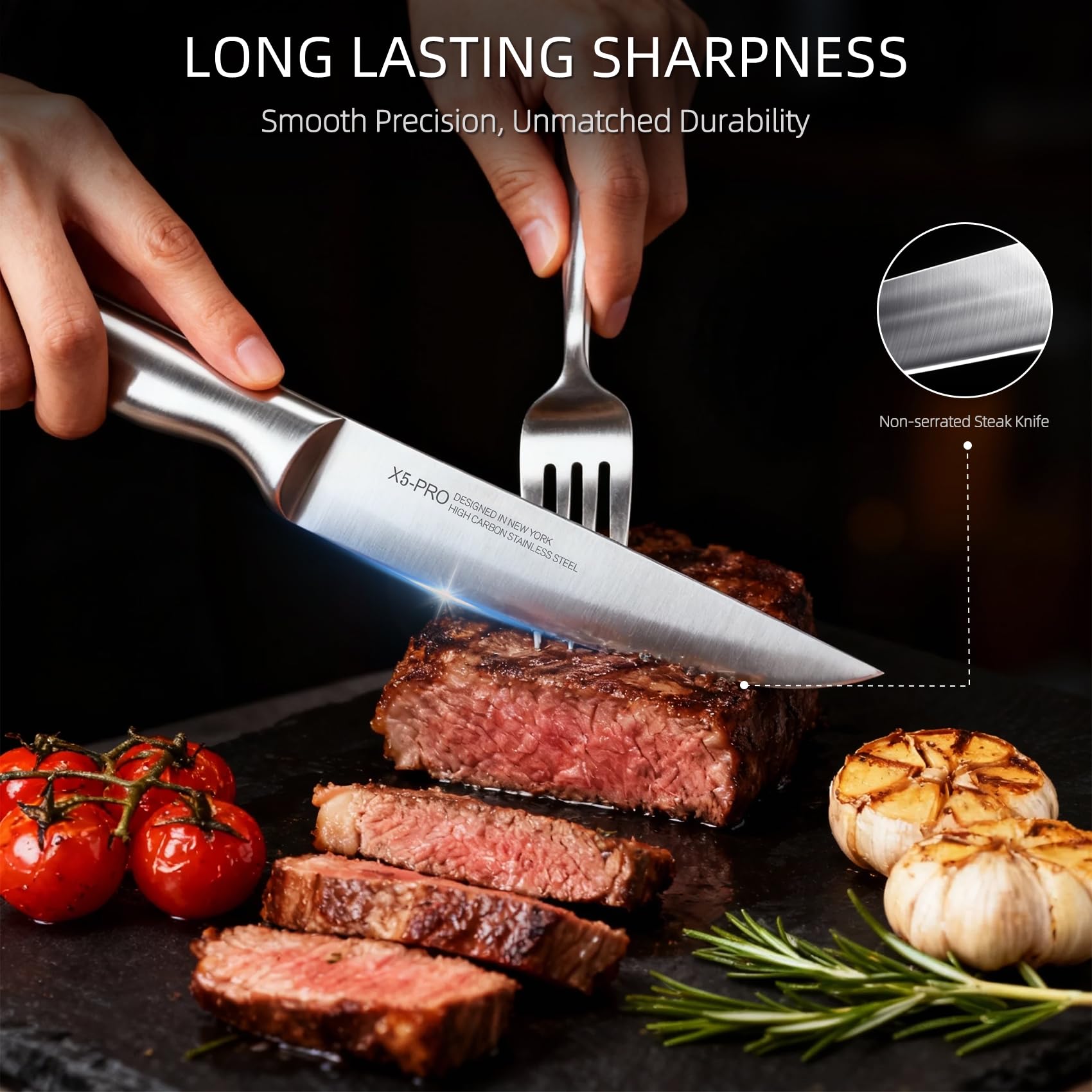 Cuchillo para utilidad KnifeSaga de 5 pulgadas, versatilidad en la cocina