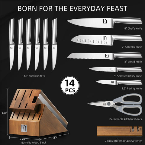 KnifeSaga afilador-dos-etapas en el bloque, afila tus cuchillos en casa.