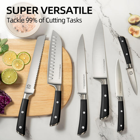 KnifeSaga: bloque de cuchillos premium para almacenamiento seguro y acceso rápido.