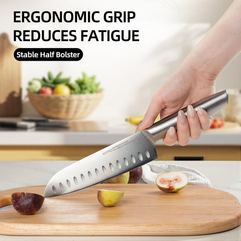 KnifeSaga cuchillo para pan de 8 pulgadas, rebanadas limpias y rápidas.