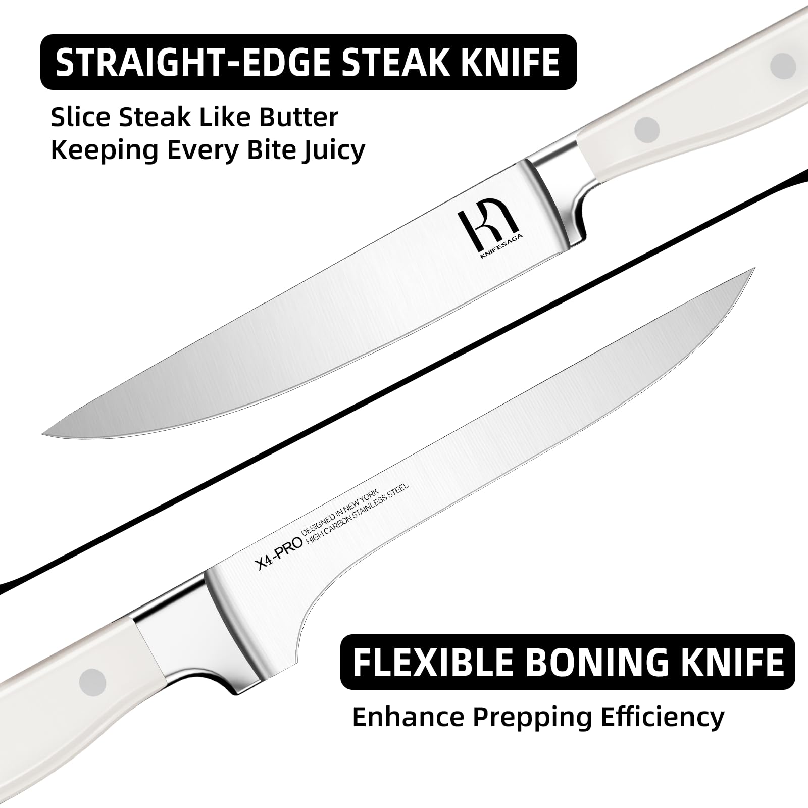KnifeSaga cuchillo pelar 3-5-pulgadas para pelar y refinar texturas