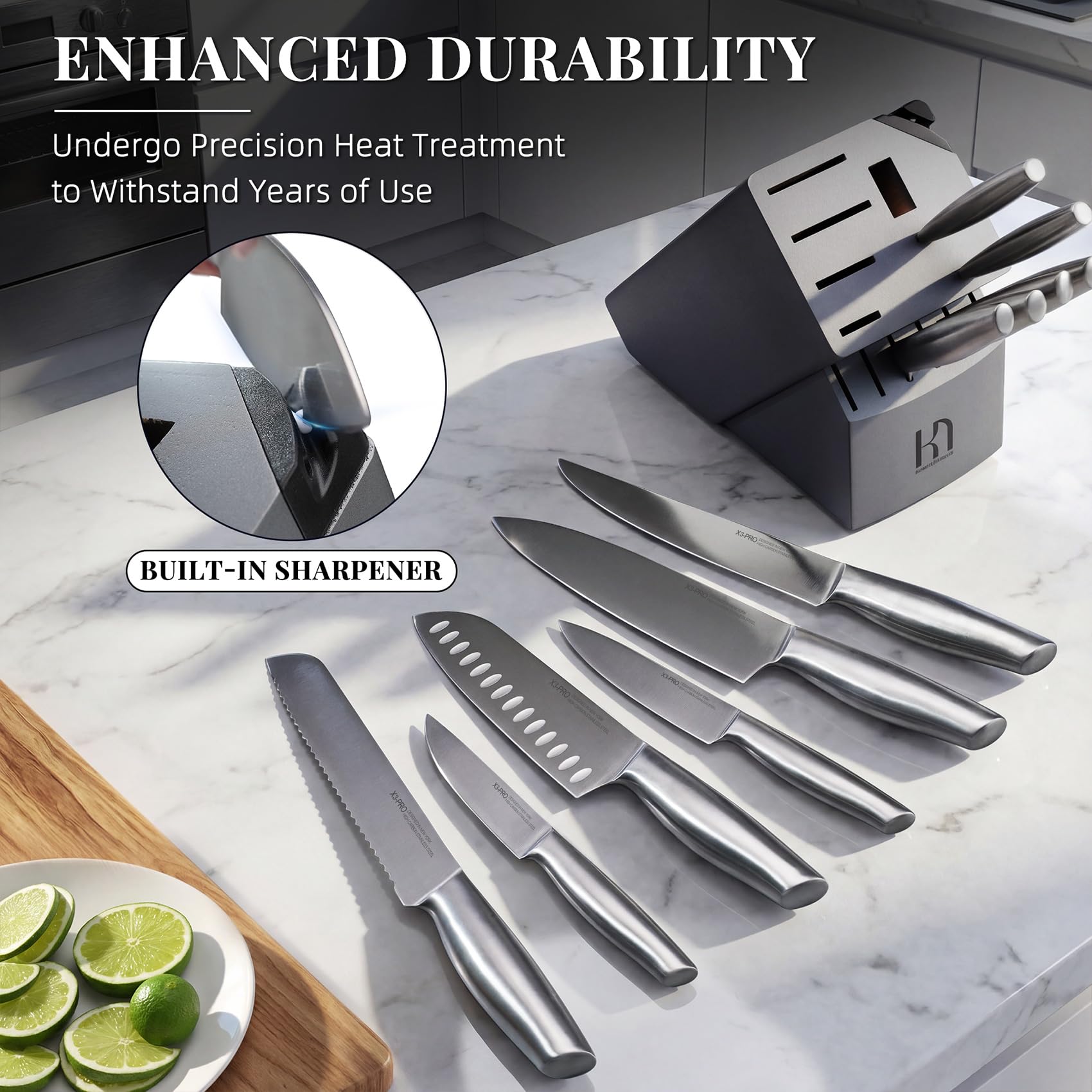 Cuchillo pan KnifeSaga de 9 pulgadas, cortes rectos y uniformes
