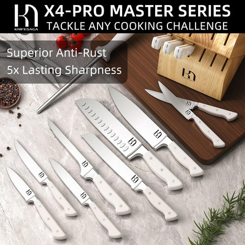 Cuchillo santoku KnifeSaga 7 pulgadas, versatilidad para tareas diarias.