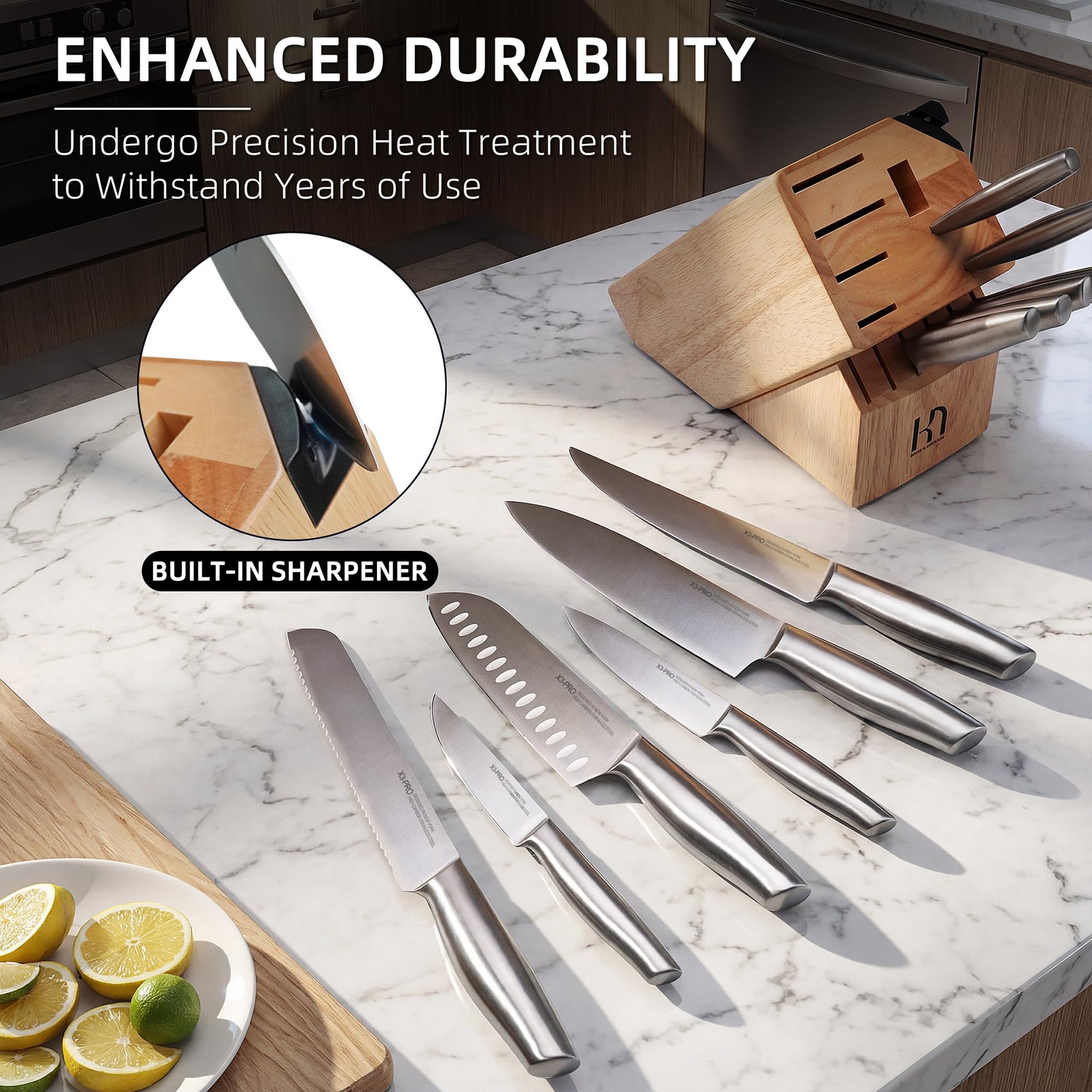 Cuchillo santoku Knifesaga de 7 pulgadas para técnicas de corte eficientes.