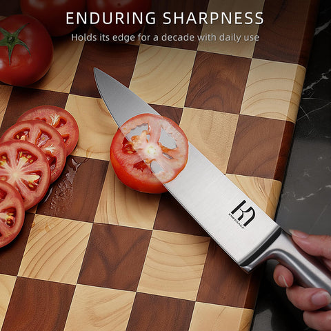 Cuchillo utilidad serrado KnifeSaga de 5 pulgadas para cortes firmes.