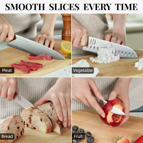 Empaque premium KnifeSaga como regalo elegante para cocineros.