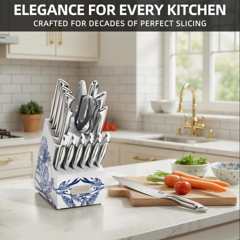 Cuchillos bistec KnifeSaga X5 de 4,5 pulgadas para porciones uniformes