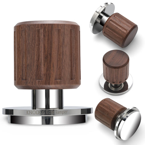 KNODOS Echo Tamper 54mm con base de acero inoxidable para compactación uniforme