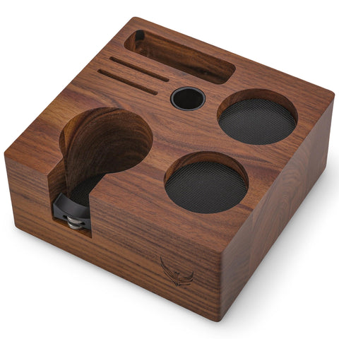 KNODOS estación de nogal 54 mm, base estable para tamping preciso