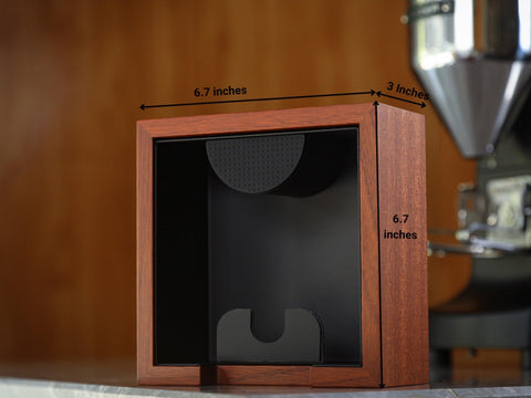 KNODOS Rosewood detalle barra amortiguadora, reduciendo impactos al vaciar.