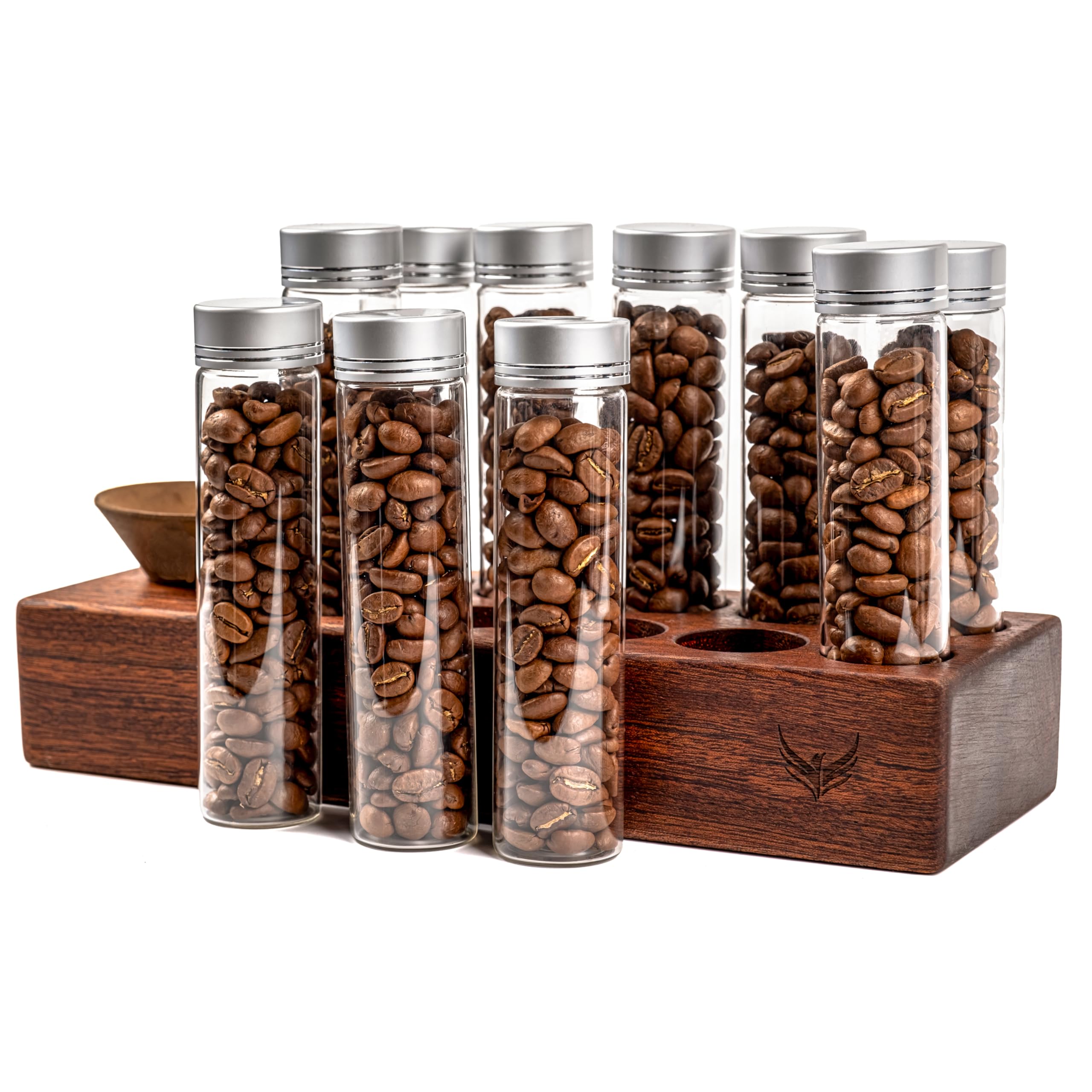KNODOS tubos vidrio espresso 60ml para dosis precisas y frescura del café.
