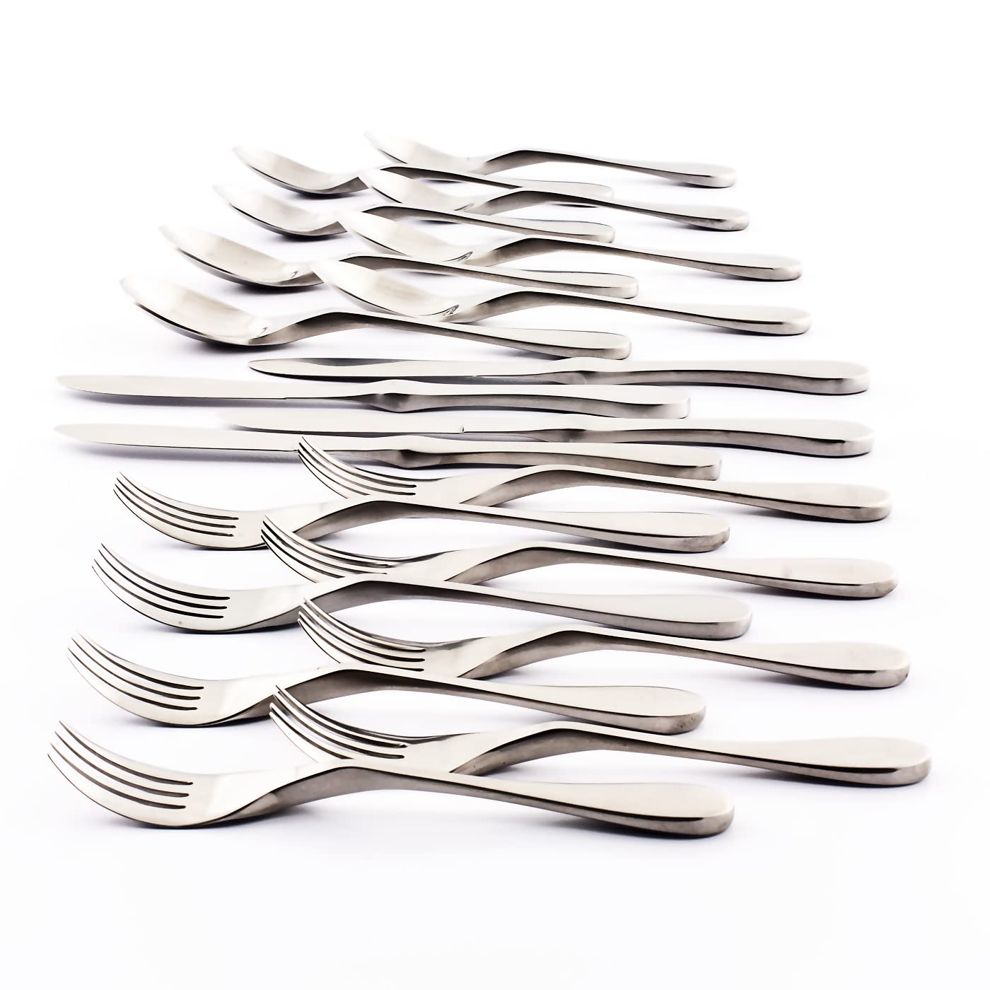 Conjunto Knork Original de 20 piezas en acabado mate para mesa elegante.