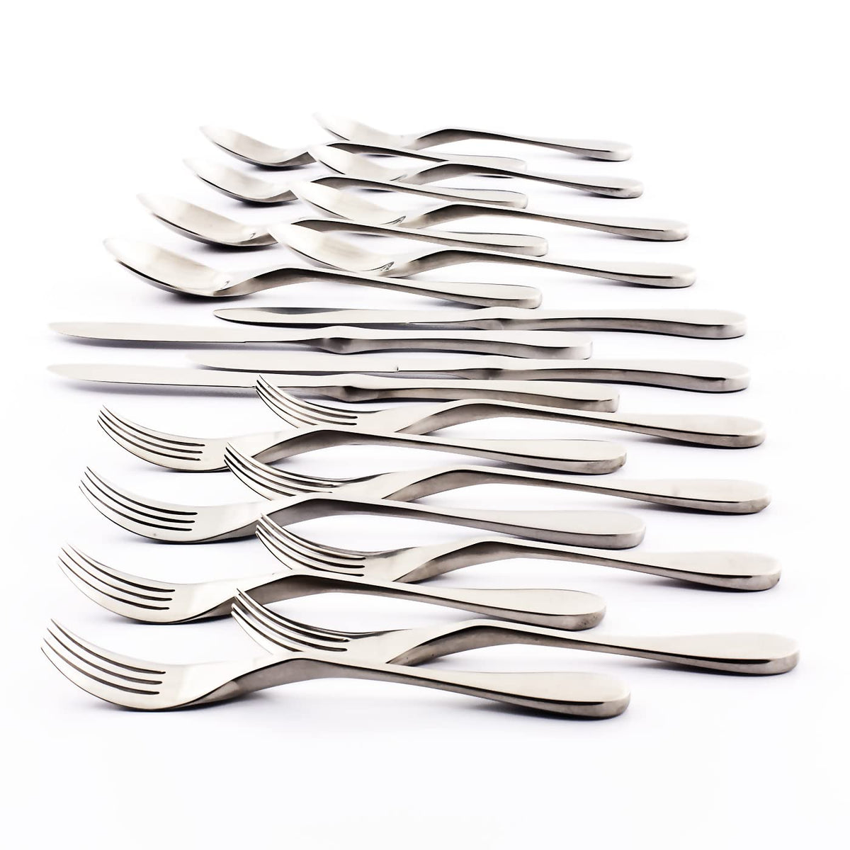 Conjunto Knork Original de 20 piezas en acabado mate para mesa elegante.
