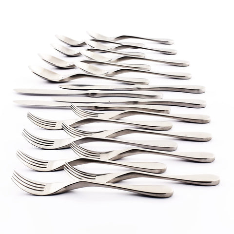 Conjunto Knork Original de 20 piezas en acabado mate para mesa elegante.