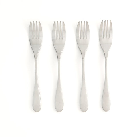 Knork Original tenedores de cena mate, diseño elegante para una mesa moderna.