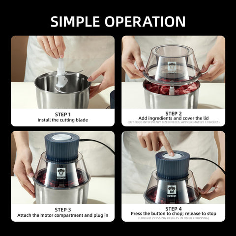 KOBACH cuerpo compacto para guardar en cualquier cocina.