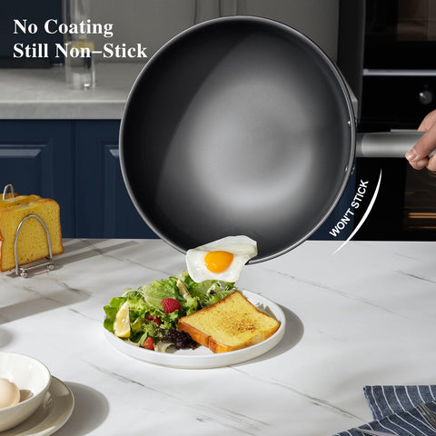 KOBACH wok titanio compatible con inducción y todas las cocinas para versatilidad