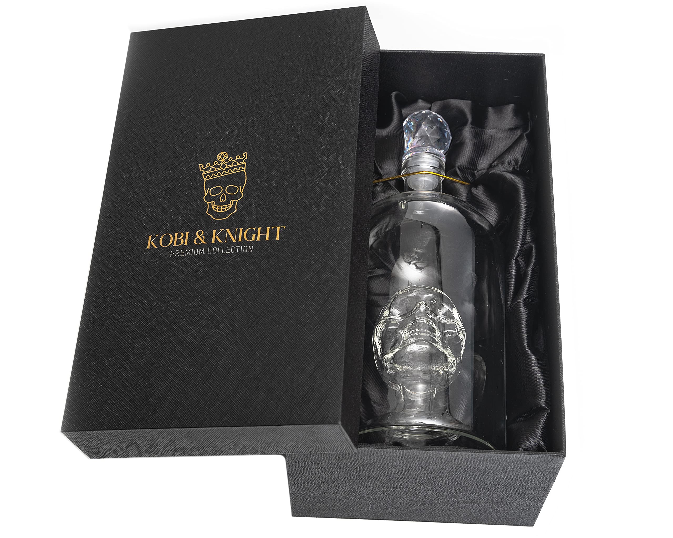 Kobi & Knight caja-regalo negra de lujo para decantador