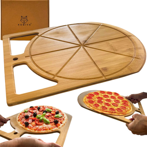 Conjunto Kobiva completo para pizzas, pan y más, con pala y tablero.