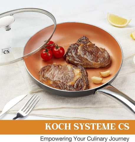 Apta para horno, KOCH SYSTEME CS permite terminar recetas con calor controlado.