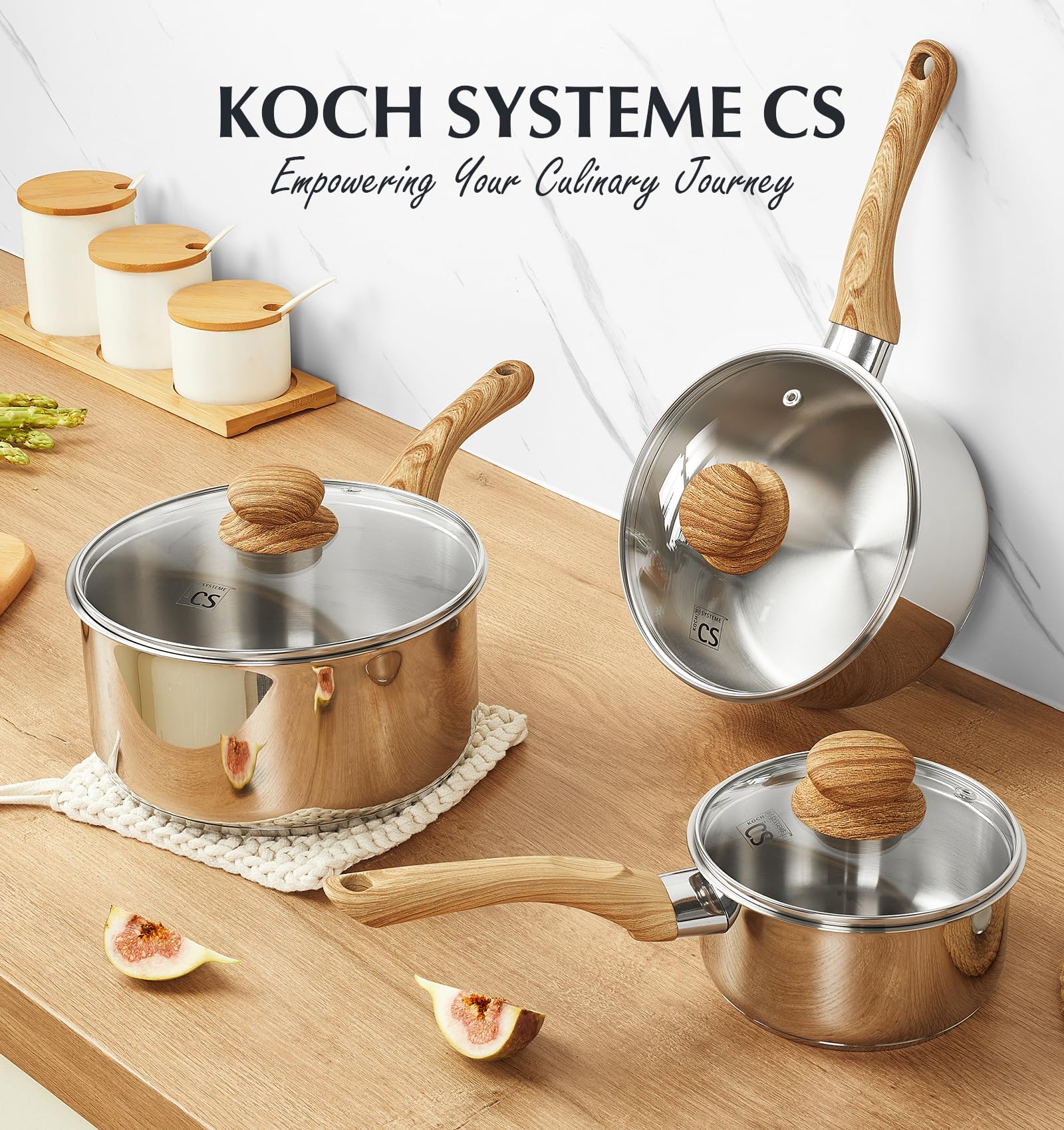 KOCH SYSTEME CS fondo de 5 capas que distribuye el calor de forma uniforme.
