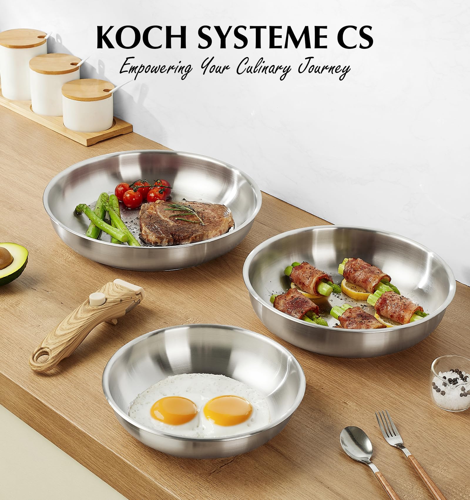 KOCH SYSTEME CS: ideal para camping y exteriores, sartenes ligeras y duraderas