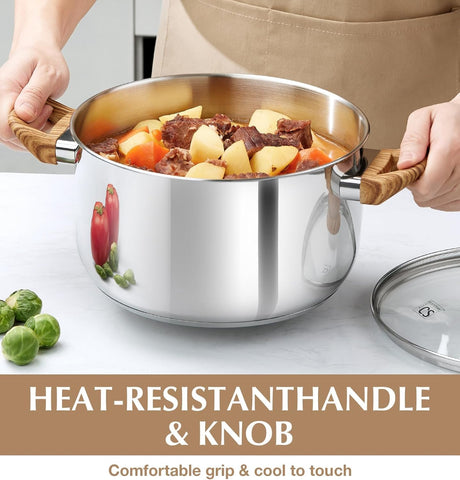 KOCH SYSTEME CS olla 6qt con tapa para cocina familiar