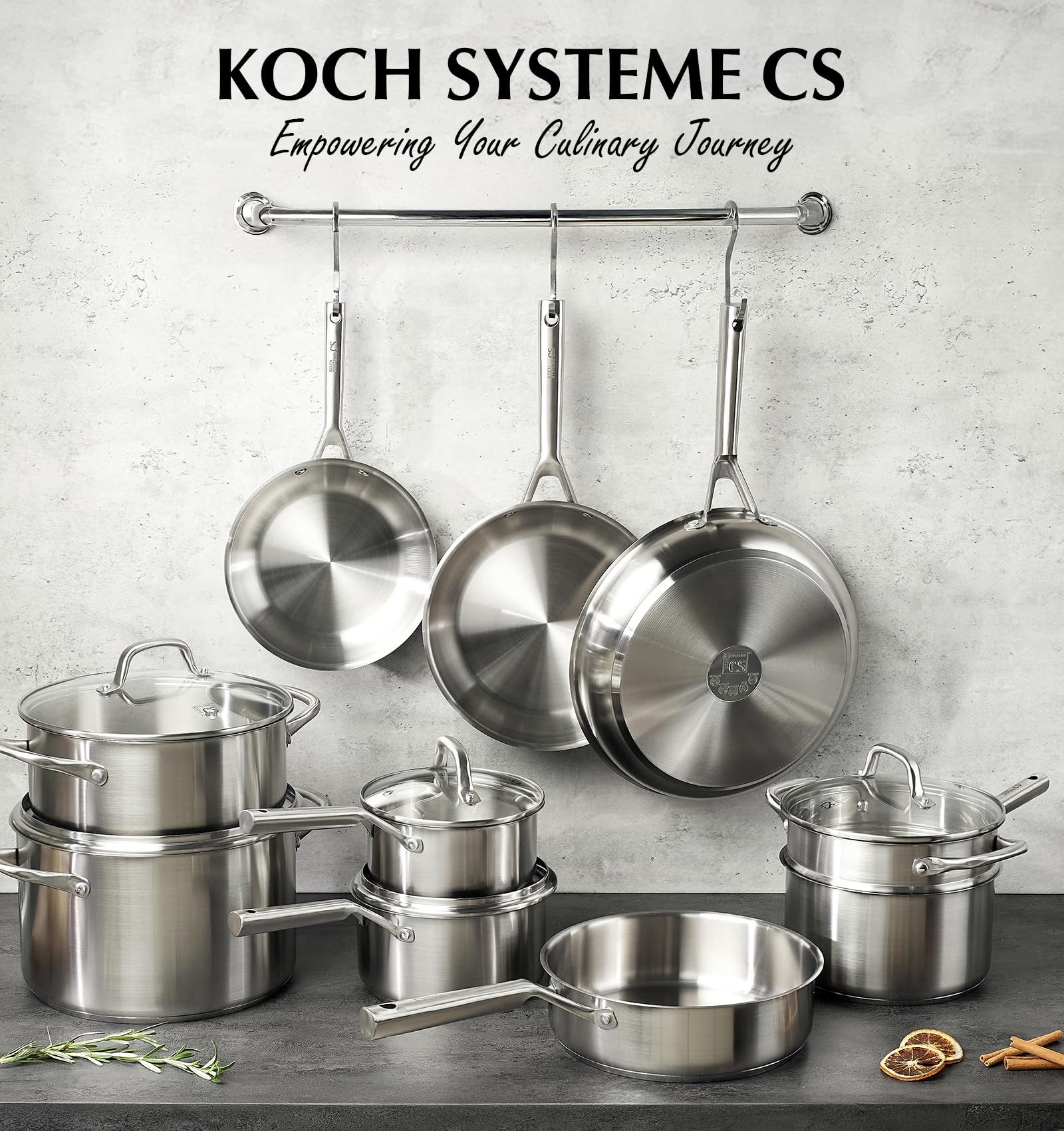 KOCH SYSTEME CS olla 8 qt con tapa para guisos abundantes