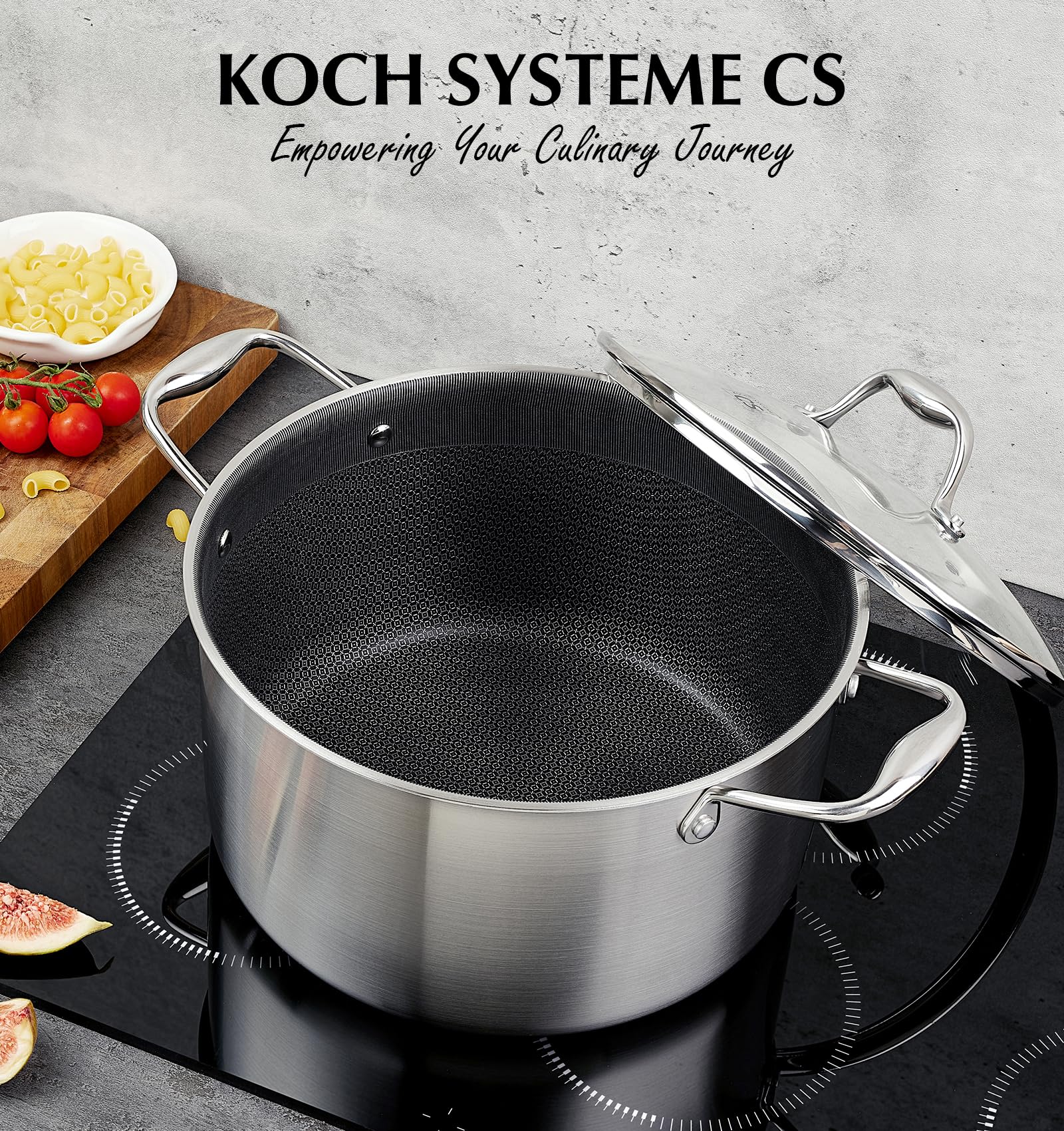 KOCH SYSTEME CS olla con tapa para controlar la cocción y evitar salpicaduras