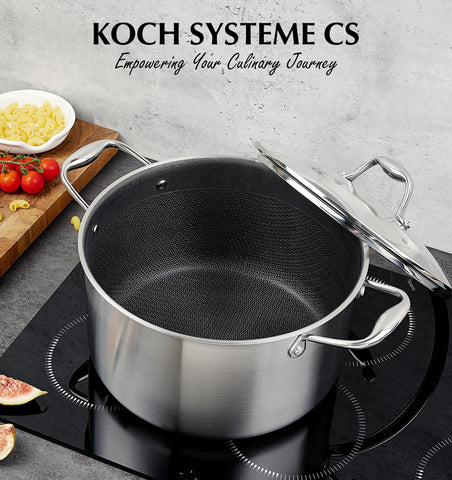 KOCH SYSTEME CS olla con tapa para controlar la cocción y evitar salpicaduras