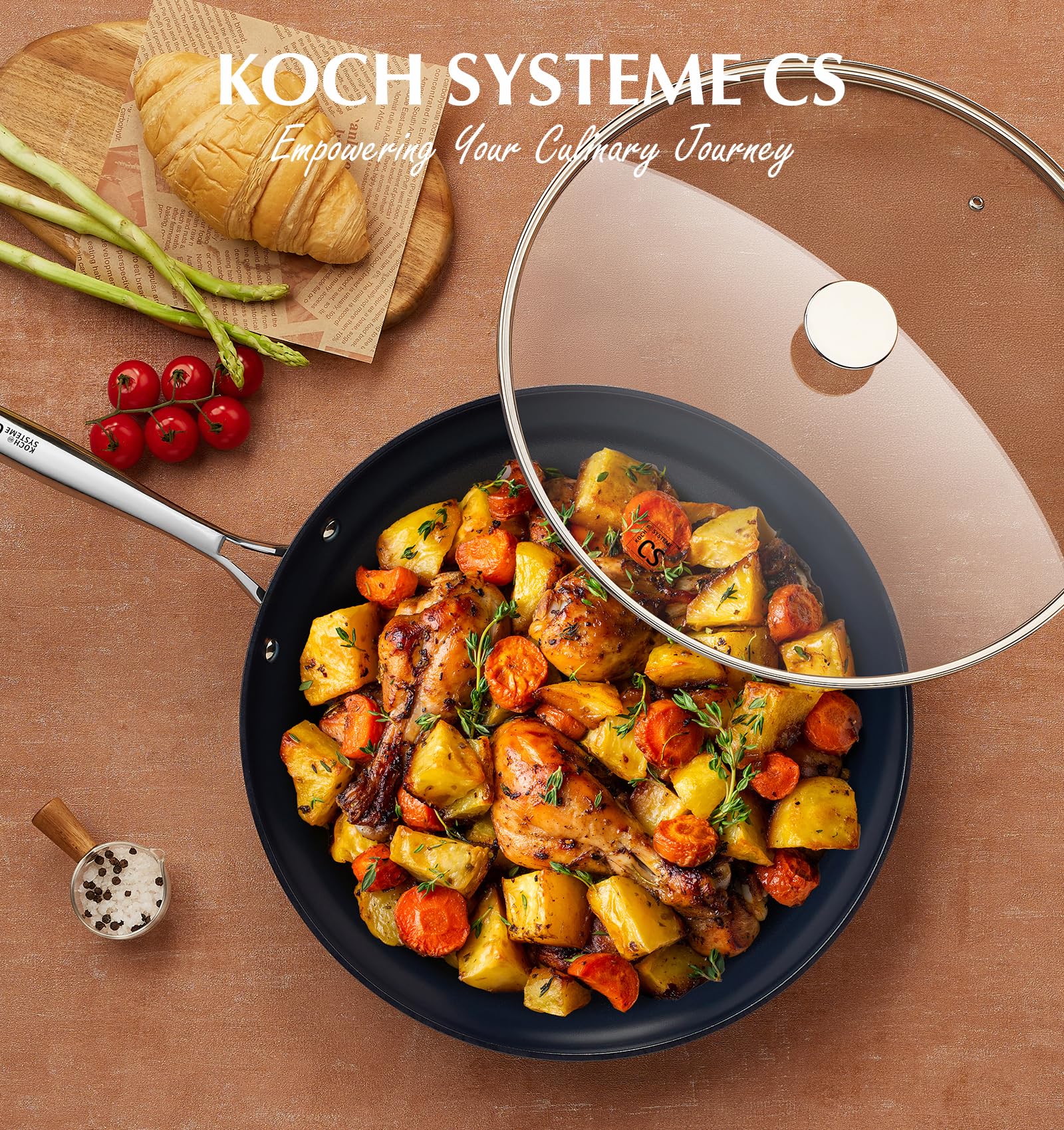 Sartén KOCH SYSTEME CS apta para inducción para cualquier cocina.