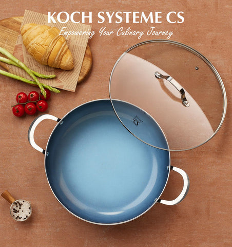 Sartén KOCH SYSTEME CS sin teflón, recubrimiento cerámico seguro y antiadherente.