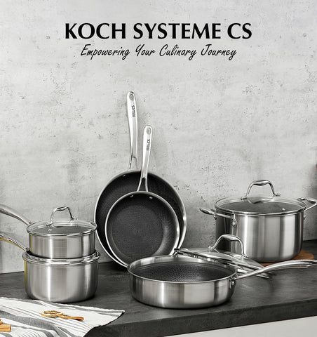 KOCH SYSTEME CS Triply acabado 18-10 para durabilidad y brillo