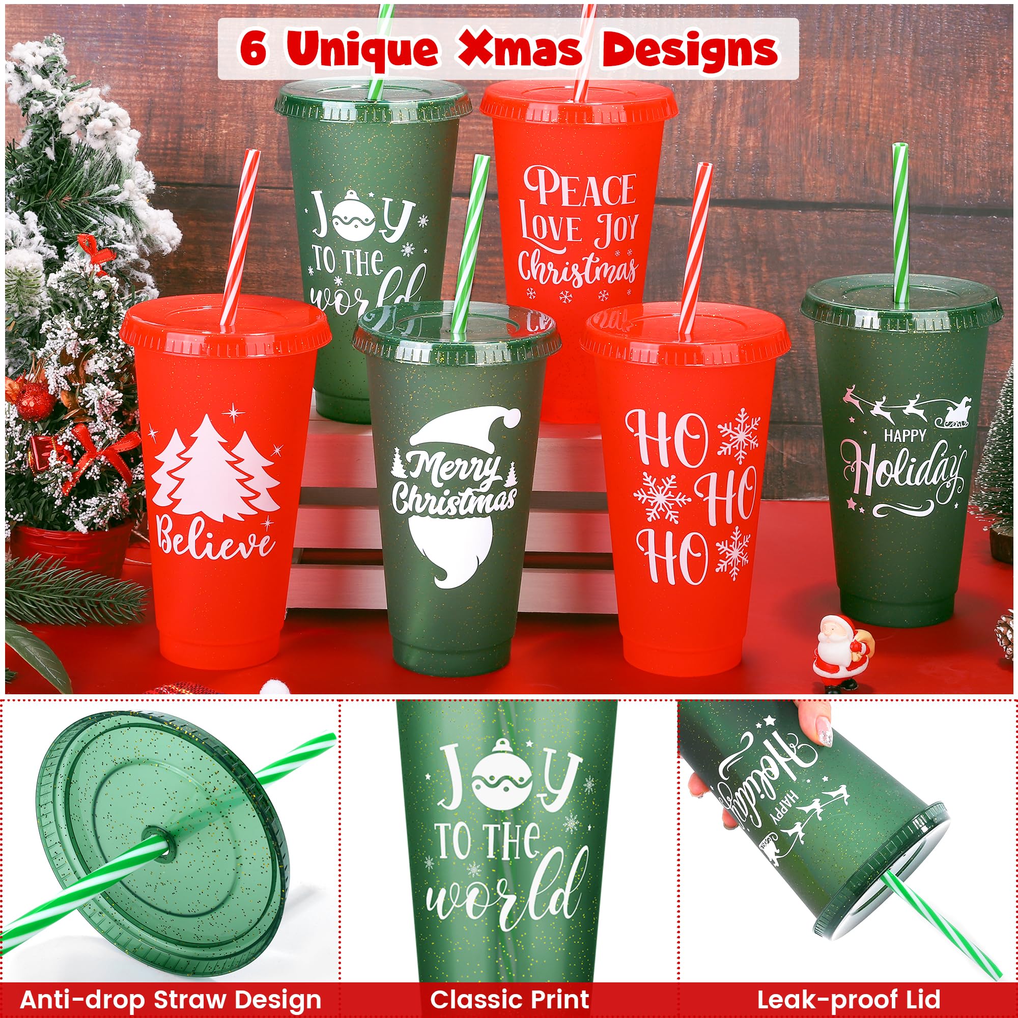 Motivos de árbol, Santa y copos para animar la celebración Kochorie.