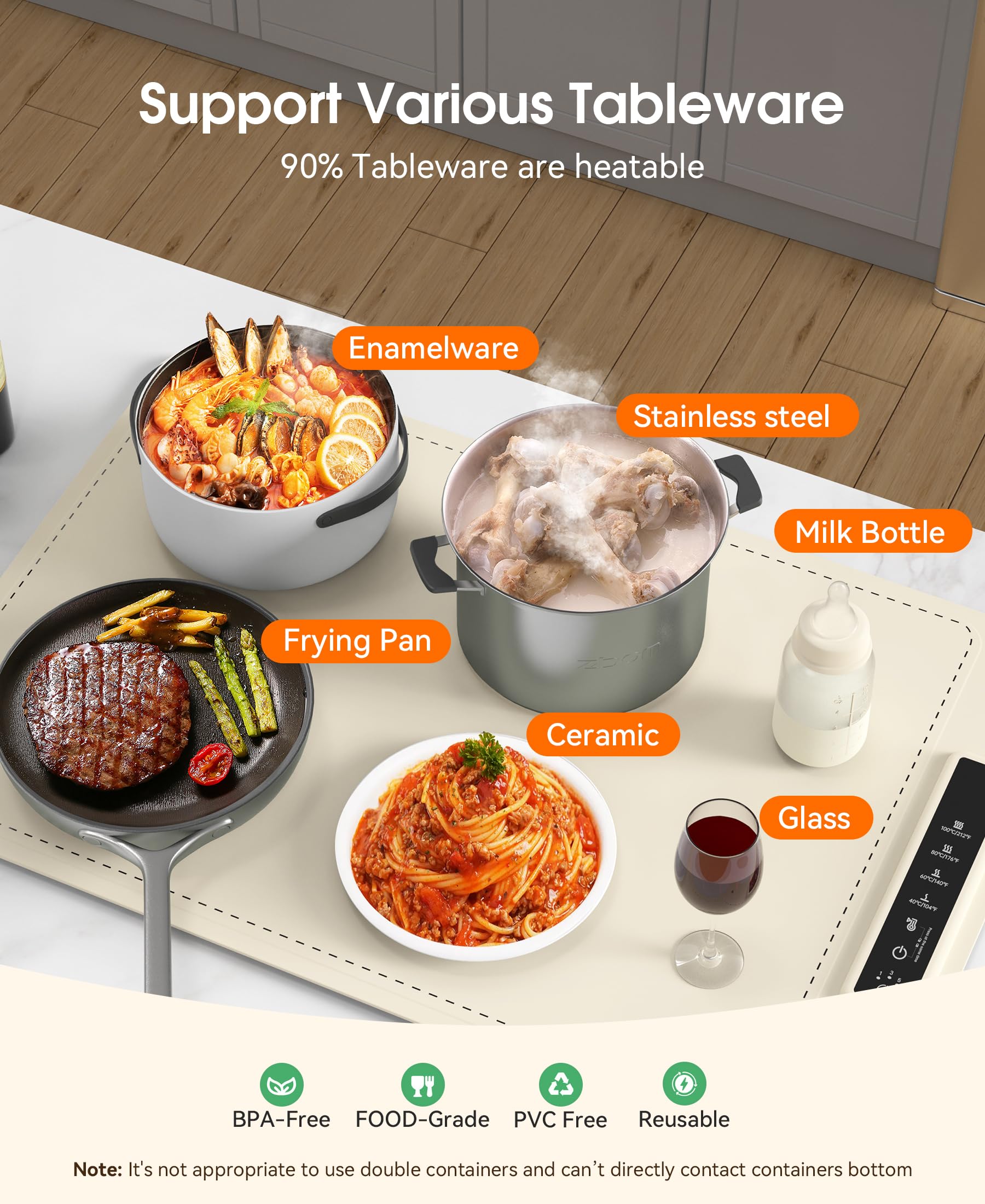 KOCWELL Almohadilla Calentadora, función de descongelado y fermentación durante todo el año.